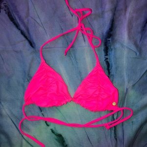 Itsy bitsy hot pink bikini top
